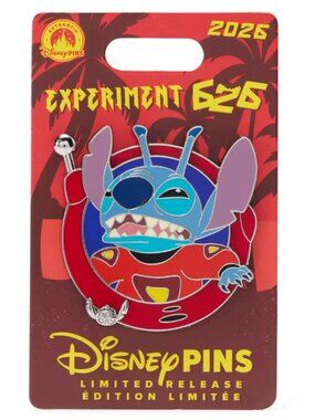 Disney Limited Edition Stitch 626 Experiment Pin